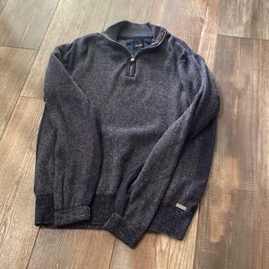 J.B. Holt Quarter Zip Sweater. Size Medium